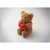 SNUGGLE - Pluche teddybeer met hart 23cm - Rood