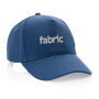 Impact AWARE™ 5 panel 280gr recycled katoenen cap, donkerblauw