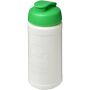 Baseline Rise 500 ml drinkfles met klapdeksel - Wit/Groen
