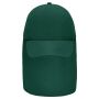 6 Panel Cap with Neck Guard dark green one size