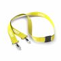 Polyester Pantone-gematchte zeefdruk keycord met 2 clips