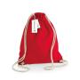 EARTHAWARE® ORGANIC GYMSAC, CLASSIC RED, One size, WESTFORD MILL