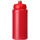 Baseline gerecyclede sportfles van 500 ml - Rood/Rood Baseline gerecyclede sportfles van 500 ml - Rood/Rood