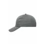 6 Panel Cap Heavy Cotton dark grey one size