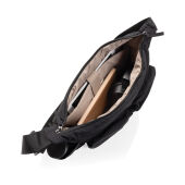 KENTO URBAN RCS gerecyclede nylon gewatteerde schoudertas, zwart KENTO URBAN RCS gerecyclede nylon gewatteerde schoudertas, zwart