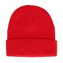 Nilton's Gebreide muts met rond label - Rood