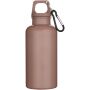 Oregon 400 ml solid colour RCS recycled plastic water bottle with carabiner - Dusty Pink Oregon 400 ml solid colour RCS recycled plastic water bottle with carabiner - Dusty Pink
