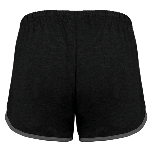 Dames sportshort Black / Grey Heather XS Dames sportshort Black / Grey Heather XS