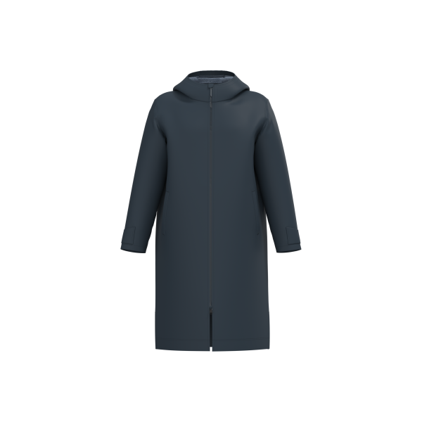 Lange jas met sherpavoering uniseks Navy S/M Lange jas met sherpavoering uniseks Navy S/M