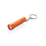 Flash RCS gerecycled aluminium sleutelhanger zaklamp, oranje