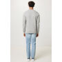IQONIQ Etosha lichtgewicht gerecycled katoen sweater, light heather grey (S)