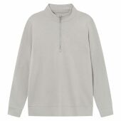 Brickstone unisex half zip sweater, 280 gr/m² - Grijs