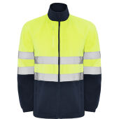 navy blue/fluor yellow