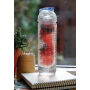Waterfles met infuser, blauw