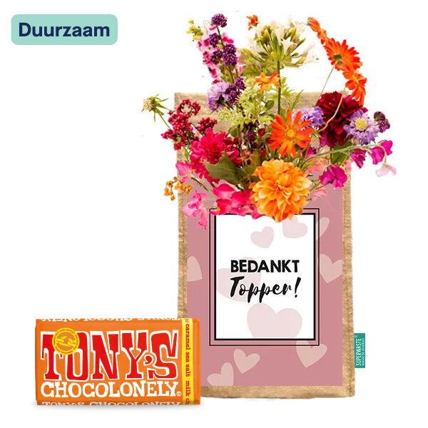 Tony + hangtuintje bedankt topper Tony + hangtuintje bedankt topper