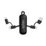 Urban Vitamin Dublin 100W 4 -in-1 keychain cable, zwart