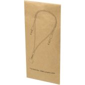 Funi smartphonelanyard van gerecycled plastic met ingebouwde datasynchronisatie en 5 in 1 snellaadkabel van 100 W - Zwart