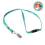 Ronde polyester lanyard met metalen klem