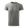 T-shirt men's Basic dark grey melange XS