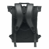 BAI ROLL - Laptop Rolltop rugzak PU - Zwart