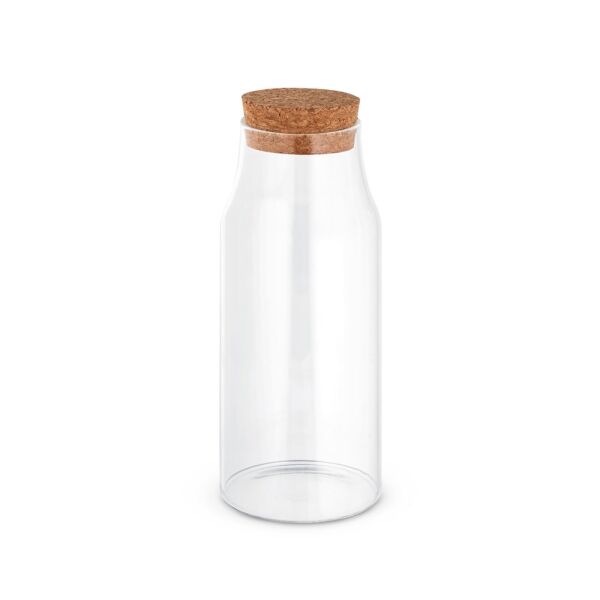 JASMIN 800. Glazen fles met kurken deksel 800 mL
