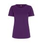 Interlock T-shirt | dames - Paars, 3XL