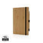 Bamboe notitieboek en infinity potlood set, bruin