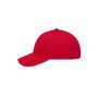 6 Panel Brushed Sandwich Cap red/white one size