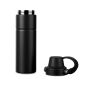 VINGA Baltimore Trek RCS recycled SS fles 600 ML, zwart