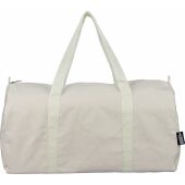 Gerecyclede polycotton (330 gsm) dufflebag Tian beige