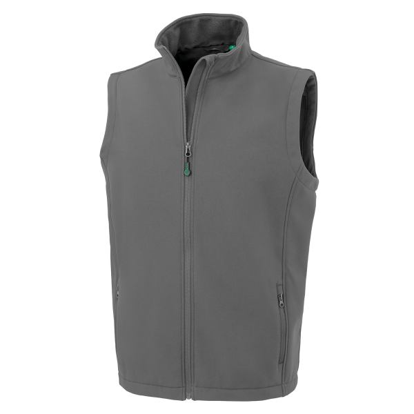 Gerecycleerde heren softshell-bodywarmer Grey M Gerecycleerde heren softshell-bodywarmer Grey M