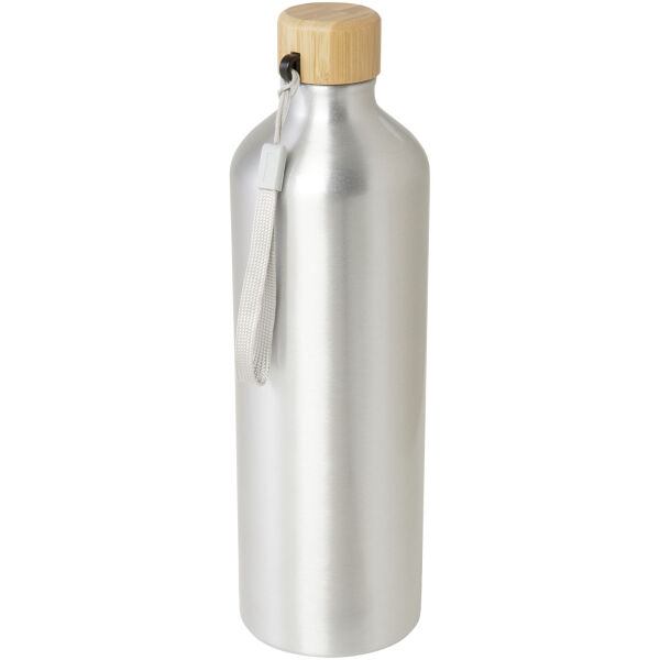 Malpeza 1000 ml waterfles van RCS-gecertificeerd gerecycled aluminium