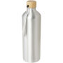 Malpeza 1000 ml waterfles van RCS-gecertificeerd gerecycled aluminium - Zilver
