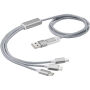 Versatile 5 in 1 oplaadkabel - Zilver