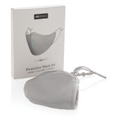 XD DESIGN Protective Mask Set, grijs, blauw