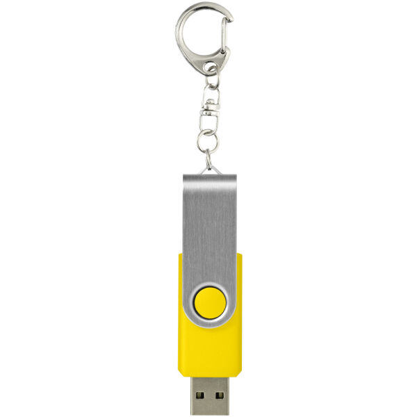 Rotate USB 3.0 met sleutelhanger - Geel - 64GB