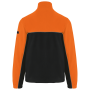 Tweekleurig ecologisch uniseks fleecevest Black / Orange 5XL