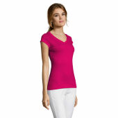 MOON - MOON dames t-shirt 150g - M - Fuchsia