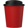 Americano® Espresso 250 ml recycled tumbler with spill-proof lid - Red/Solid black