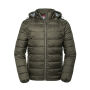Men´s Hooded Nano Jacket dark olive 4XL