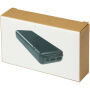 Loop powerbank van 20.000 mAh van gerecycled plastic - Zwart