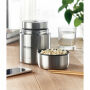 CHINIWA - Dubbelwandige voedselcontainer - Mat Zilver
