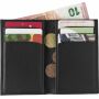 Leren creditcard portemonnee Roy zwart