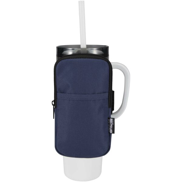 Byron GRS gerecyclede flessenhouder - Marineblauw Byron GRS gerecyclede flessenhouder - Marineblauw