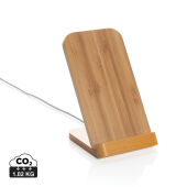 Bamboe 5W draadloze oplaadstandaard, bruin