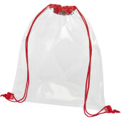 Lancaster transparante premium rugzak 5L - Rood/Transparant