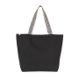 Grote gerecyclede shopper Black Night / Ethnic Black One Size