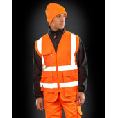 Heavy Duty Polycotton Security Vest - Black - S