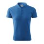 Polo Shirt men's Pique Polo azure blue 3XL