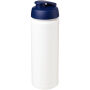 Baseline® Plus grip 750 ml sportfles met flipcapdeksel - Wit/Blauw